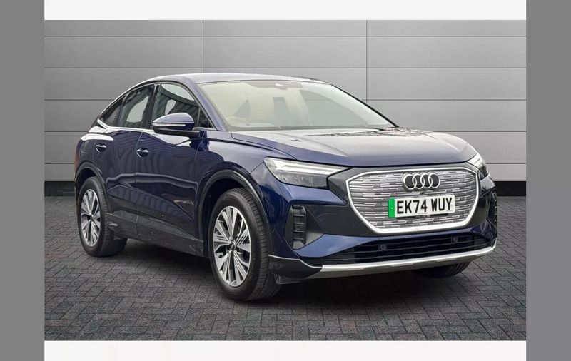 Blue Used 2024 Audi Q4 Sportback e-tron Sport SUV | £32,095 (Good price) - Image 1/4