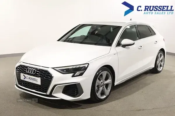 Used Audi A3 S-Line 150 HP (110 kW) 2022 White Sedan