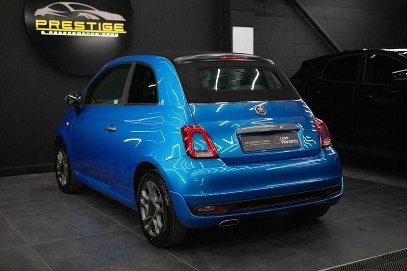 Used Fiat 500C S 69 HP (50 kW) 2017 Blue Cabriolet