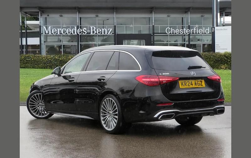 Used Mercedes C300e AMG Line Premium 255 HP (187 kW) 2024 Black Estate