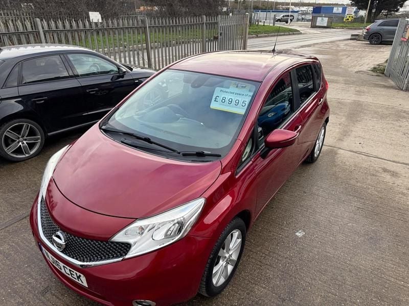 Used Nissan Note Acenta Premium 98 HP (72 kW) 2016 Red Hatchback