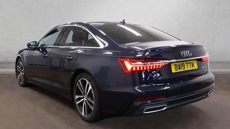 Used Audi A6 S-Line 204 HP (150 kW) 2019 Blue Sedan