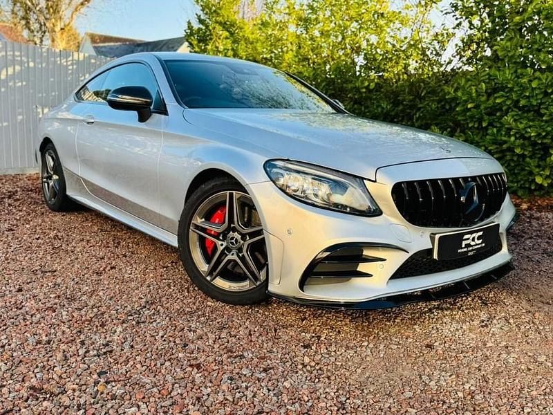 Used Mercedes C300 AMG Line Premium 245 HP (180 kW) 2019 Silver Coupe