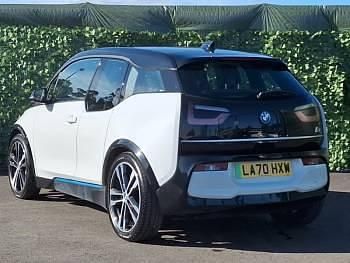 Used BMW i3 Comfort Edition 135 kW (184 HP) 2021 Capparis white with highlight bmw i blue Hatchback