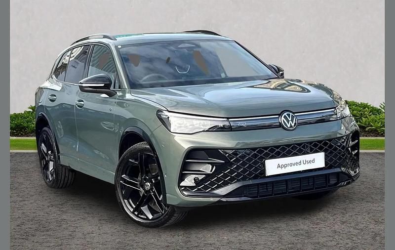 Green Used 2025 VW Tiguan R-line SUV | £35,995 (Expensive) - Image 1/4