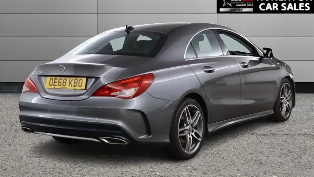 Used Mercedes CLA200 AMG line 156 HP (114 kW) 2019 Grey Coupe