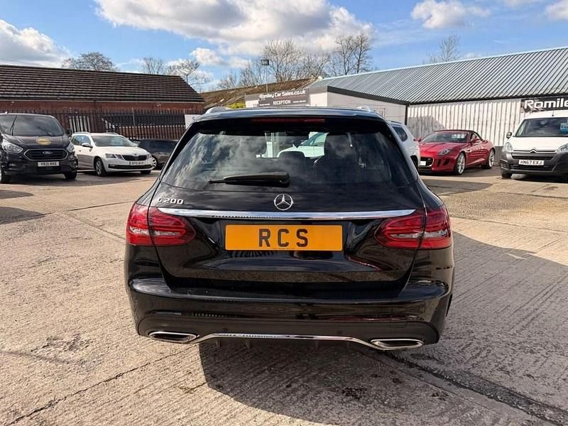 Used Mercedes C200 AMG line 198 HP (145 kW) 2019 Black Estate