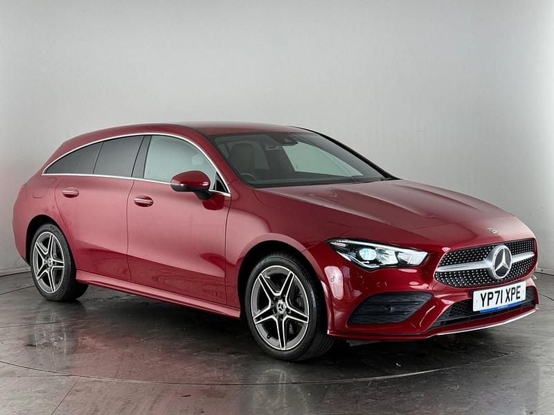 Red Used 2021 Mercedes CLA250e AMG Line Premium Sedan | £22,150 (Good price) - Image 1/4