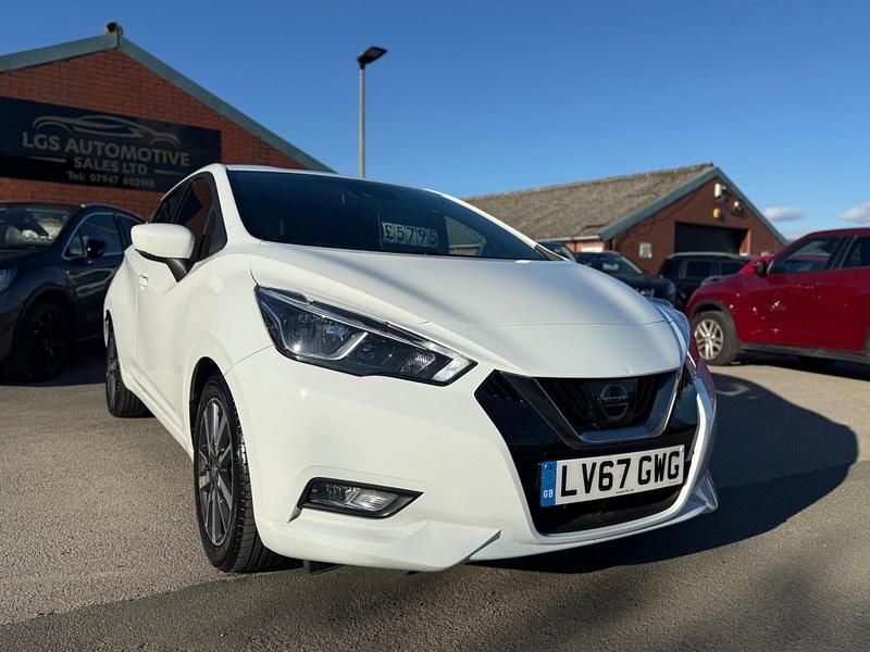 White Used 2017 Nissan Micra N-Connecta Hatchback | £5,795 (Fair price) - Image 1/4
