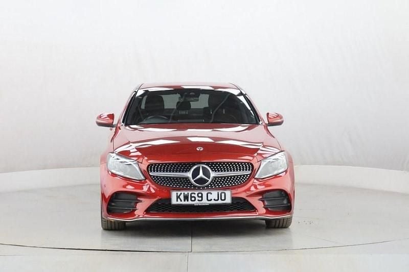 Used Mercedes C300 AMG line 245 HP (180 kW) 2019 Red Sedan