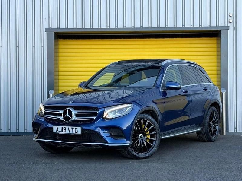 Blue Used 2018 Mercedes GLC350 AMG line SUV | £24,995 (Fair price) - Image 1/4