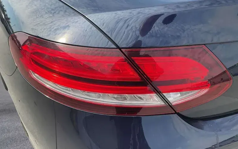 Used Mercedes C300 AMG line 245 HP (180 kW) 2018 Blue Cabriolet
