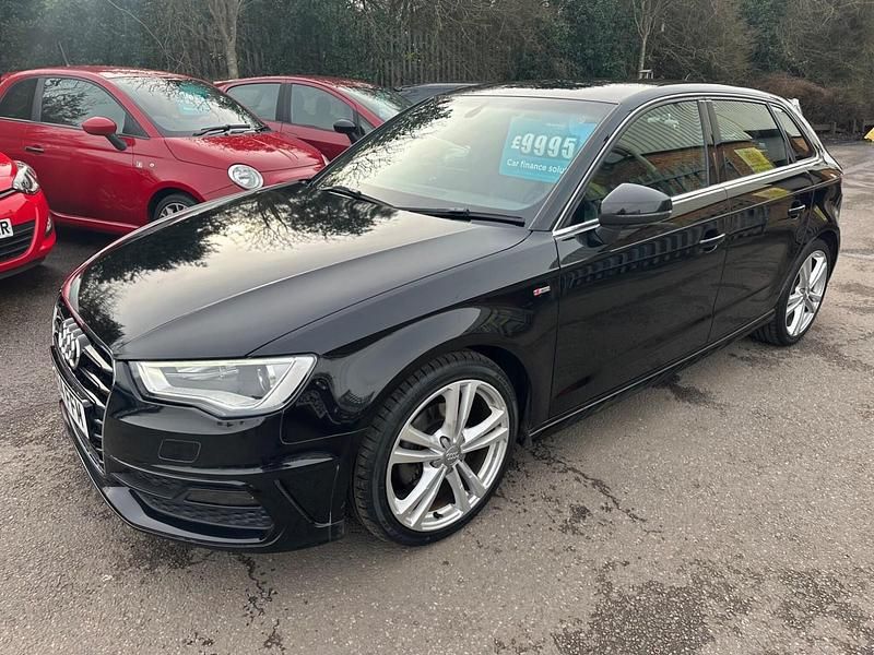 Used Audi A3 Sportback S-Line 2014 Black Hatchback