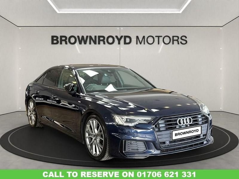 Used Audi A6 Black Edition 204 HP (150 kW) 2019 Blue Sedan