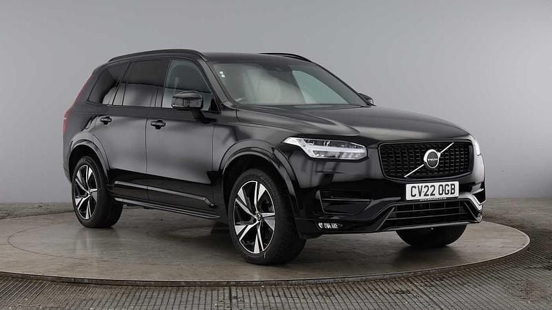 Black Used 2022 Volvo XC90 R-Design SUV | £36,850 (Good price) - Image 1/4