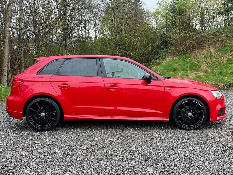 Used Audi A3 Sportback Black Edition 2017 Red Hatchback