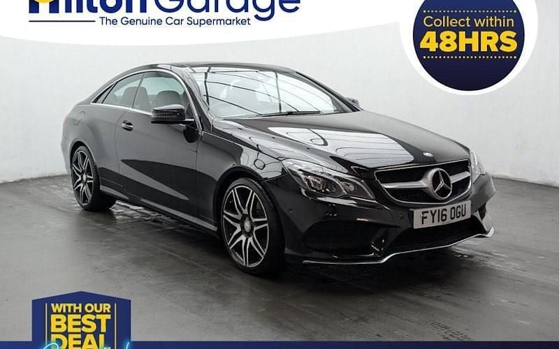 Used Mercedes E350 AMG line 258 HP (189 kW) 2015 Black Coupe