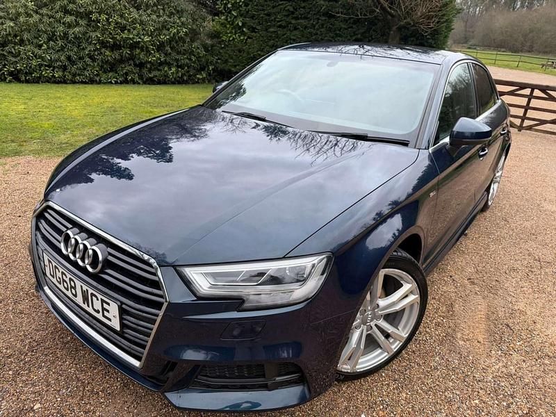 Used Audi A3 S-Line 2018 Blue Sedan