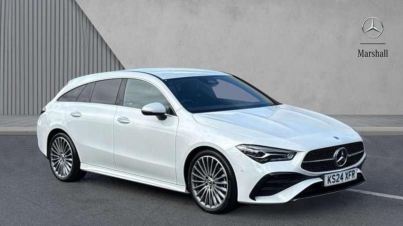 White Used 2024 Mercedes CLA220 Shooting Brake AMG Line Premium Estate | £30,668 (A bit pricey) - Image 1/4