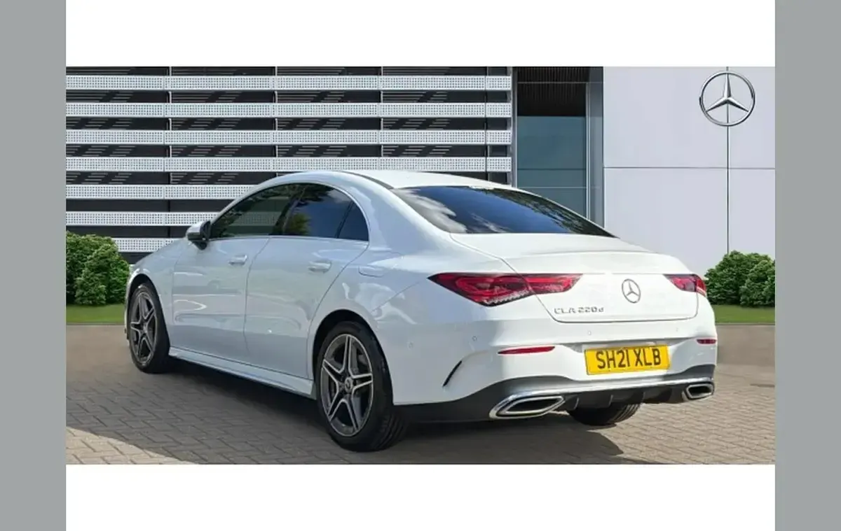 Used Mercedes CLA220 AMG line 190 HP (139 kW) 2021 White Sedan
