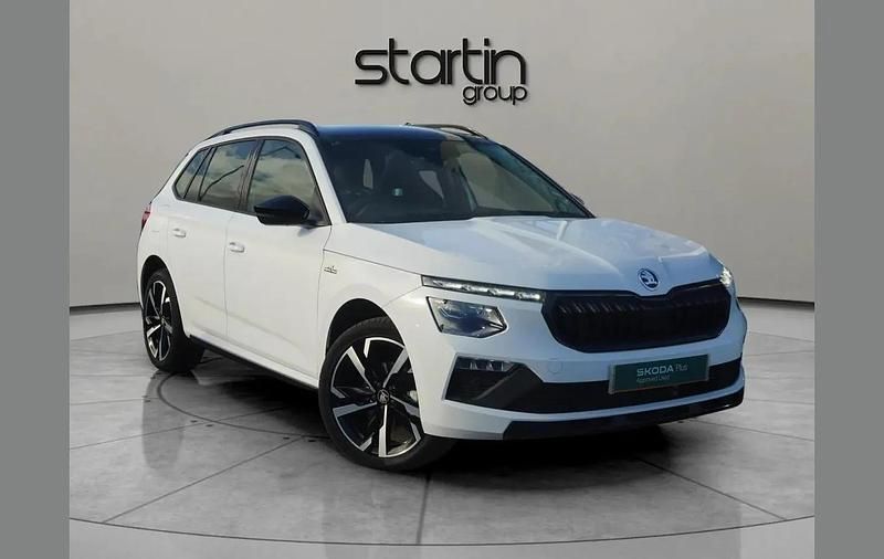 Moon white metallic Used 2025 Skoda Kamiq Monte Carlo SUV | £24,450 (A bit pricey) - Image 1/4