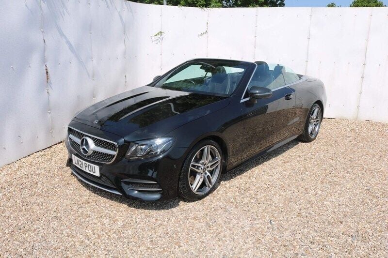Black Used 2021 Mercedes E300 AMG Line Premium Cabriolet | £31,490 - Image 1/4