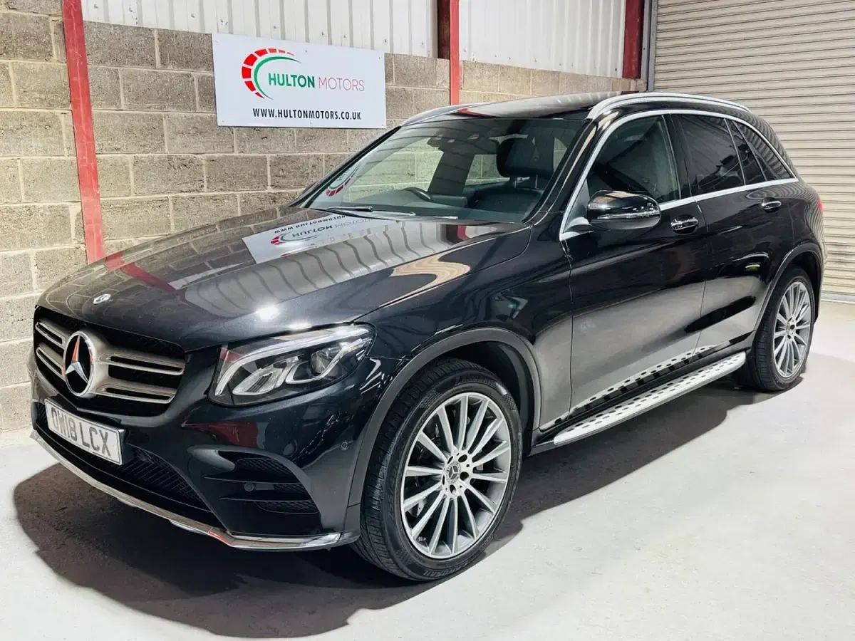 Used Mercedes GLC250 AMG Line Premium 204 HP (150 kW) 2018 Black SUV