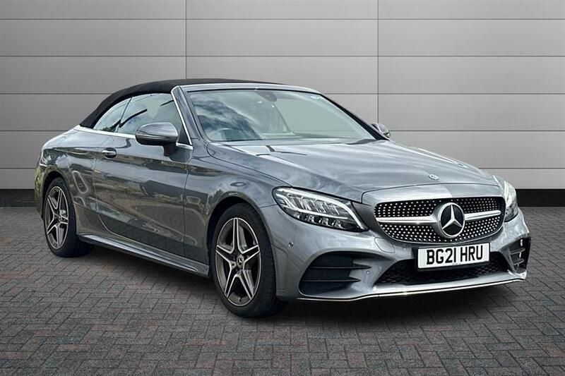 Grey Used 2021 Mercedes C220 AMG line Cabriolet | £25,989 (Fair price) - Image 1/4