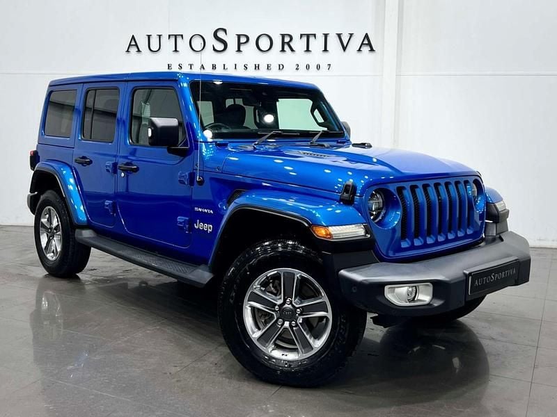 Blue Used 2022 Jeep Wrangler Sahara SUV | £32,075 - Image 1/3