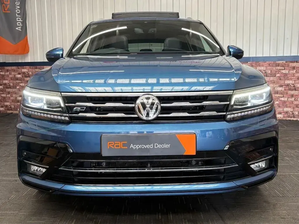 Used VW Tiguan Allspace R-line 150 HP (110 kW) 2021 Blue SUV