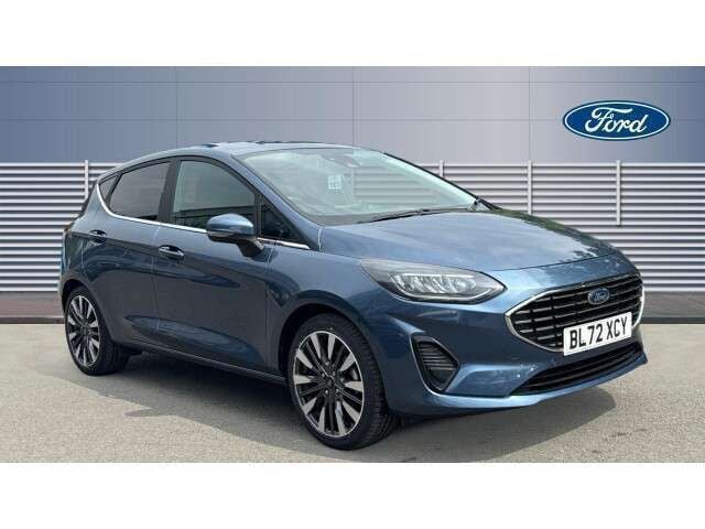 Blue Used 2022 Ford Fiesta Titanium X Hatchback | £15,033 (Fair price) - Image 1/4