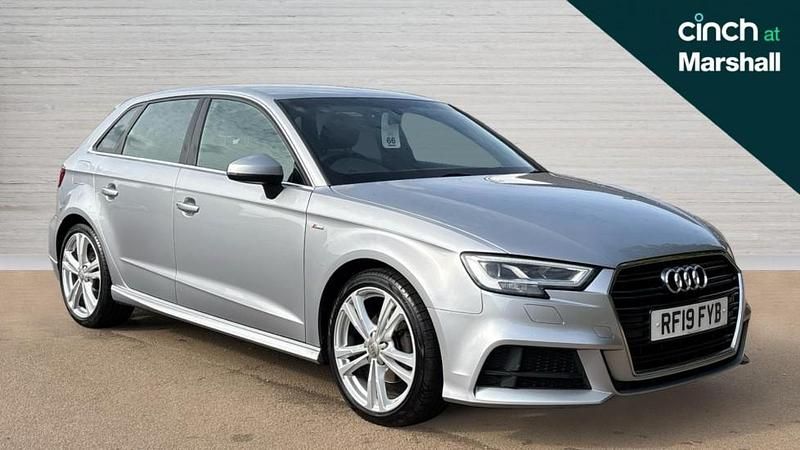 Silver Used 2019 Audi A3 S-Line Hatchback | £13,354 (Good price) - Image 1/4