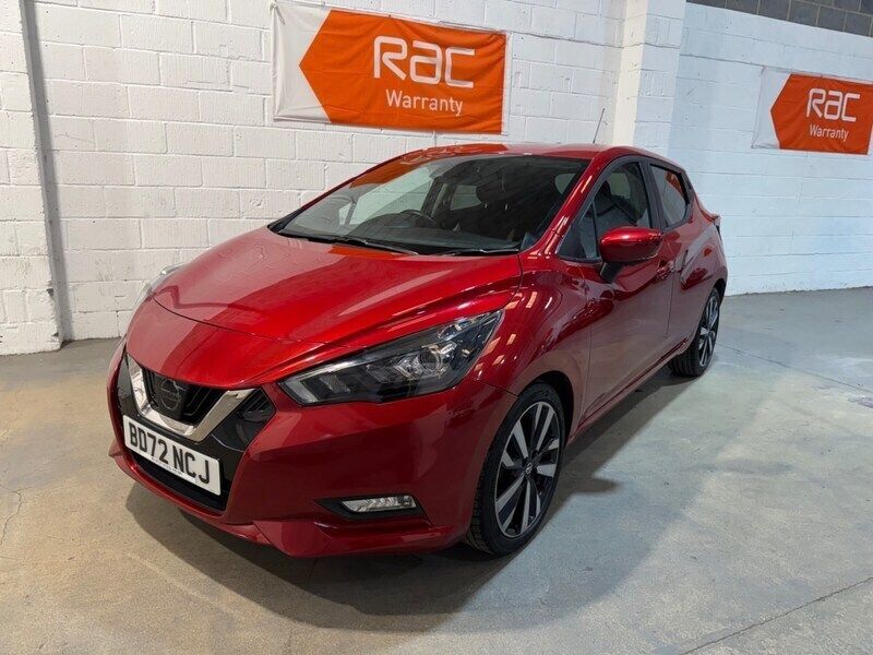 Red Used 2022 Nissan Micra Tekna Hatchback | £11,495 (Fair price) - Image 1/4