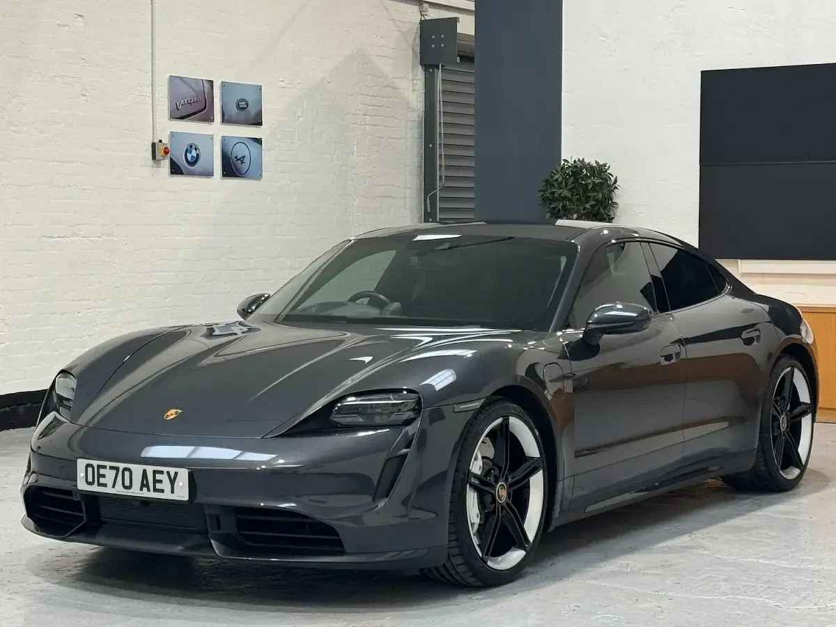 Used Porsche Taycan Performance Package 500 kW (680 HP) 2020 Grey Sedan