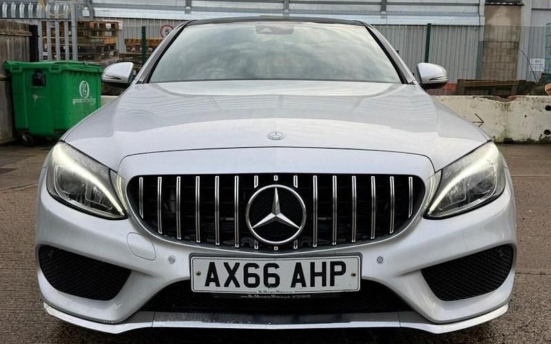 Used Mercedes C250 AMG Line Premium Plus 204 HP (150 kW) 2016 Silver Sedan
