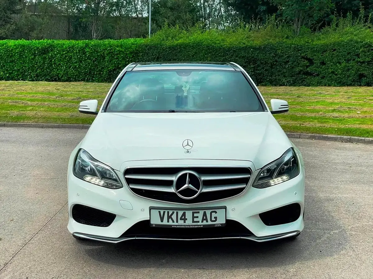 Used Mercedes E220 AMG 2014 White Sedan