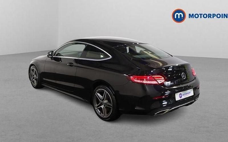 Used Mercedes C300 AMG line 258 HP (189 kW) 2019 Black Coupe
