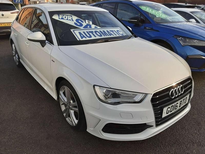 White Used 2016 Audi A3 Sportback S-Line Hatchback | £8,971 (Fair price) - Image 1/3