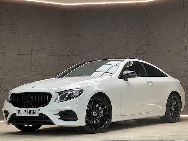 Used Mercedes E220 AMG Line Premium 194 HP (142 kW) 2017 White Coupe