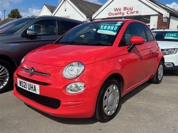Pink Used 2021 Fiat 500 Pop Hatchback | £6,995 (Good price) - Image 1/1