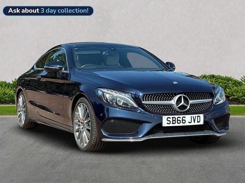 Blue Used 2016 Mercedes C300 AMG Line Premium Coupe | £16,849 (Expensive) - Image 1/4