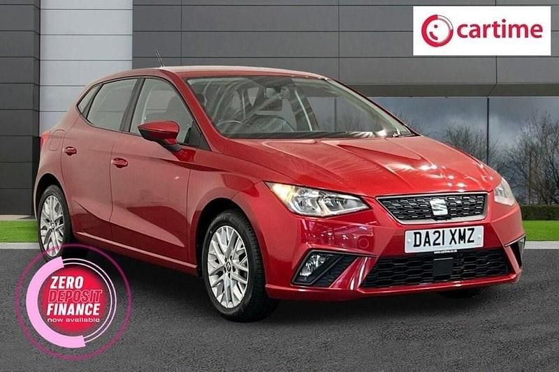 Used Seat Ibiza SE Technology 95 HP (69 kW) 2021 Red Hatchback