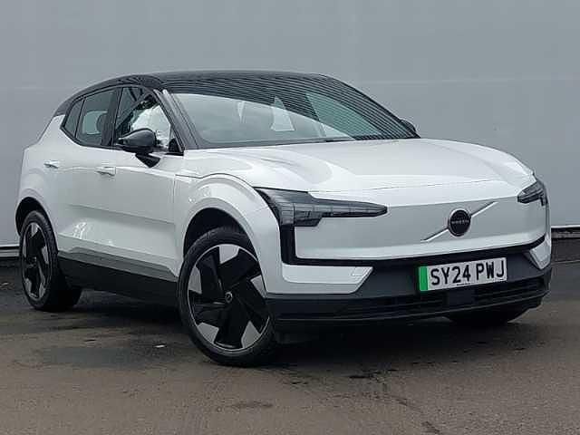 Metallic crystal white Used 2024 Volvo EX30 Plus SUV | £27,498 - Image 1/4