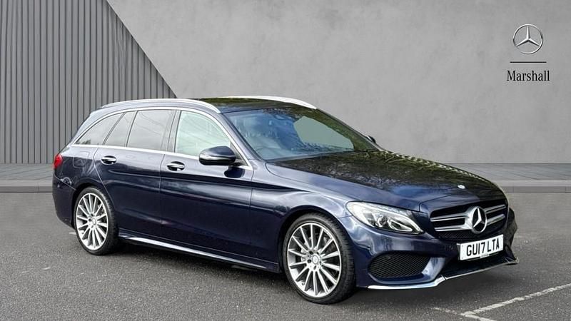Used Mercedes C220 AMG Line Premium 170 HP (125 kW) 2017 Blue