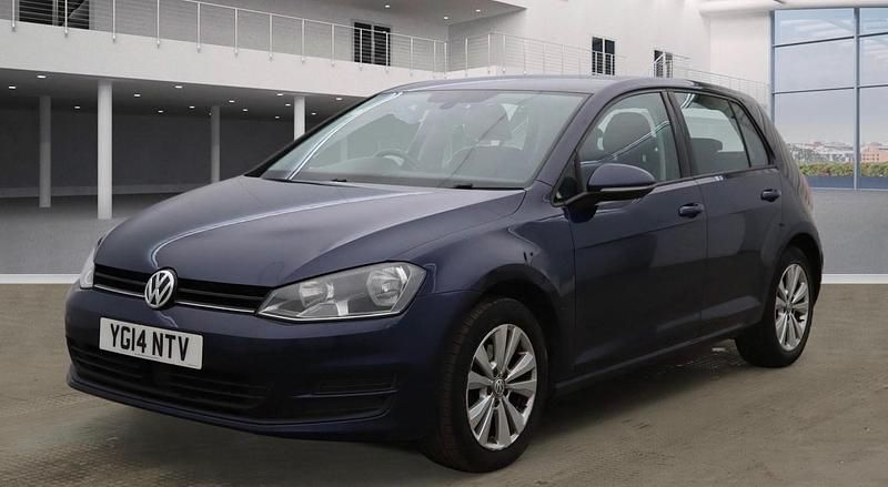 Used VW Golf VII SE 122 HP (89 kW) 2014 Blue Hatchback