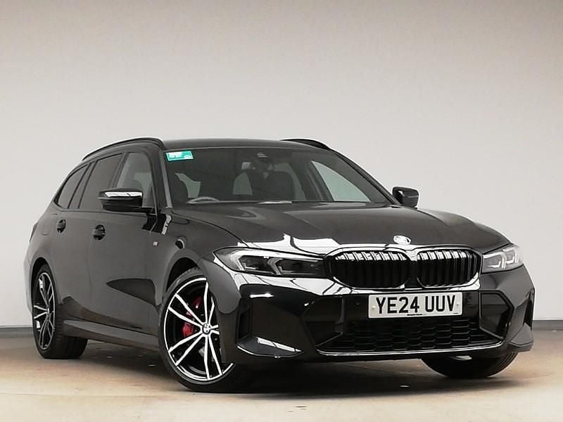 Black Used 2024 BMW 320 M Sport Estate | £35,998 (Expensive) - Image 1/4
