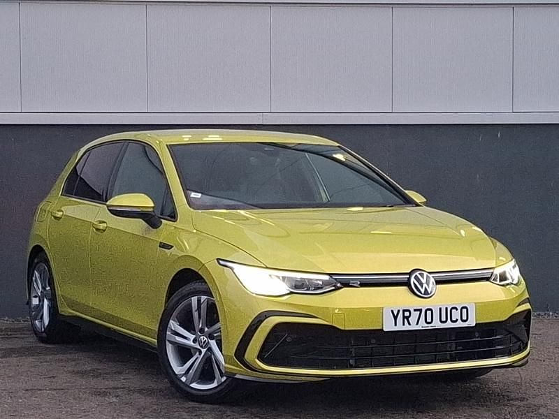 Used VW Golf VII R-line 150 HP (110 kW) 2020 Yellow Hatchback