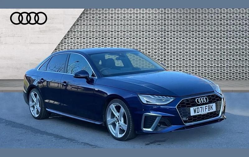 Used Audi A4 S-Line 163 HP (119 kW) 2022 Blue Sedan