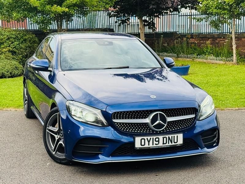 Blue Used 2019 Mercedes C220 AMG Line Premium Sedan | £11,500 (Good price) - Image 1/4