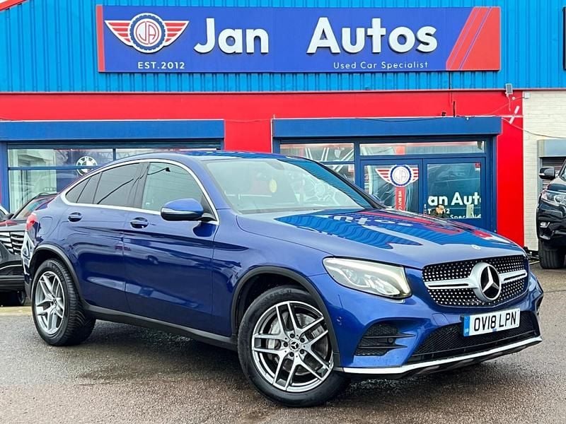 Used Mercedes GLC220 AMG line 2018 Blue Coupe